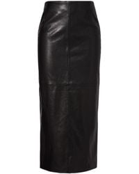 Nour Hammour - Elisse Leather Pencil Skirt - Lyst