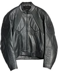 Gucci - Grainy Laminated Bull Leather Jacket - Lyst