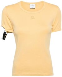 Courreges - Buckle-Detail T-Shirt - Lyst