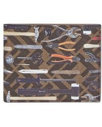 Fendi - Tools Printed Bi-Fold Wallet - Lyst