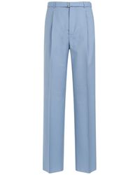 Lanvin - Wide-Leg Suit Trousers - Lyst