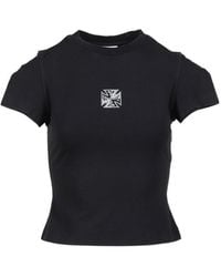 Vetements - Biker Cross Logo Front Sleeve T-Shirt - Lyst