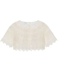 Saint Laurent - Lace Blouse - Lyst