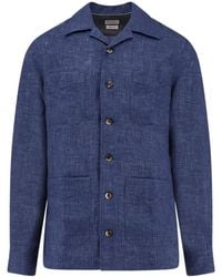 Brunello Cucinelli - Patch Pocket Easy Fit Shirt - Lyst
