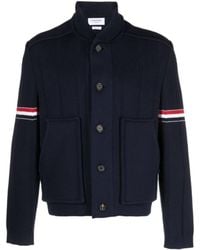 Thom Browne - Rwb Striped Shirt Jacket - Lyst