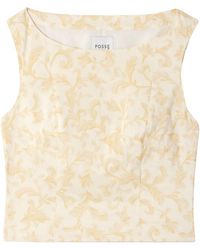 Posse - Isla Floral Print Top - Lyst