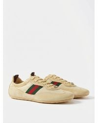 Gucci - Shift Lace-Up Sneakers - Lyst