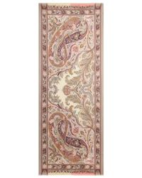 Etro - Cashmere, Silk And Wool Scarf With Paisley Motif - Lyst