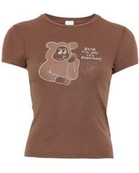 RE/DONE - Crew-Neck Printed T-Shirt - Lyst