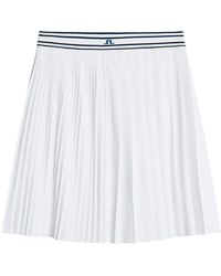 J.Lindeberg - Pleated Midi Skirt - Lyst