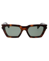 Saint Laurent - Eyewear Calista Rectangular Sunglasses - Lyst