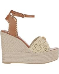 Versace - La Medusa Wedge Sandals - Lyst