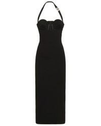 Versace - Envers Logo Mid-Length Dress - Lyst
