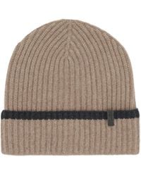 Brunello Cucinelli - Embellished Ribbed-Knit Beanie - Lyst