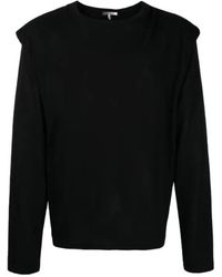 Isabel Marant - Padded-Shoulder Cotton Sweatshirt - Lyst
