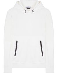 Stone Island - Compass-Badge Cotton Hoodie - Lyst