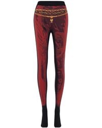 Marine Serre - Wet Nuisette Printed Jersey Leggings - Lyst