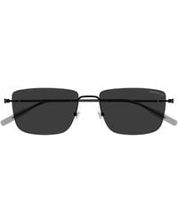 Montblanc - Eyewear Rectangle Frame Sunglasses - Lyst