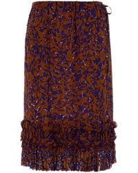 Dries Van Noten - Pattern-Printed Skirt - Lyst