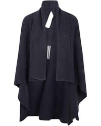 Rick Owens - Wrap Draped Wool Cardigan - Lyst