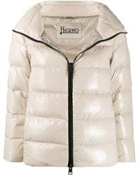 Herno - Glove Detailed Down Jacket - Lyst