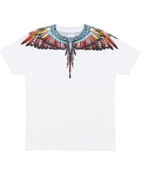 Marcelo Burlon - County Of Milan Wings Printed T-Shirt - Lyst