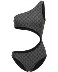 Gucci - Printed Gg Stretch Jersey Swimsuit - Lyst