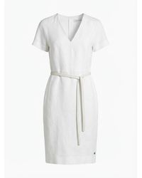 Max Mara - V-Neck Short Sleeve Dress - Lyst