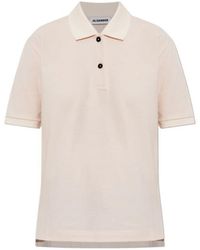 Jil Sander - Cotton Piquet Polo T-Shirt - Lyst
