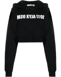 1017 ALYX 9SM - 1017 9Sm Logo Printed Cropped Hoodie - Lyst
