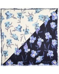 Rag & Bone - Kit Floral-Print Silk Bandana - Lyst