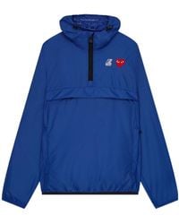 COMME DES GARÇONS PLAY - Comme Des Garçons Play X K-Way Half Zipped Jacket - Lyst