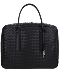 Bottega Veneta - Intrecciato Zipped Weekender Bag - Lyst