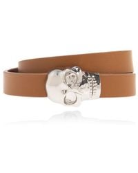 McQueen - Skull Double Wrap Bracelet - Lyst