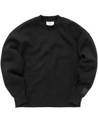Ami Paris - Logo Patch Crewneck Sweatshirt - Lyst