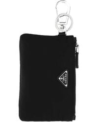 Prada - Logo Plaque Pouch Keyring - Lyst