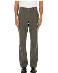 Aspesi - Mid-Rise Straight-Leg Trousers - Lyst