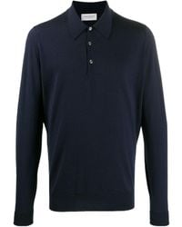 John Smedley - Dorset Long-Sleeve Polo Shirt - Lyst