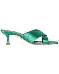 Manolo Blahnik - Round-Toe High-Heeled Sandals - Lyst