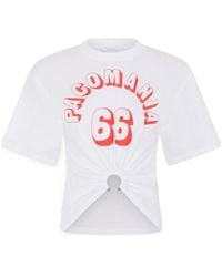 Rabanne - Rabanne Printed Piercing T-Shirt - Lyst