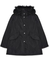 Jil Sander - Faux-Fur Padded Jacket - Lyst