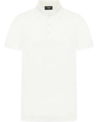 Fendi - Short-Sleeved Straight Hem Polo Shirt - Lyst