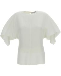 Stella McCartney - Asymmetric Crew Neck Top - Lyst
