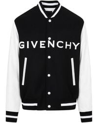 Givenchy - Logo Detailed Varsity Bomber Jacket - Lyst