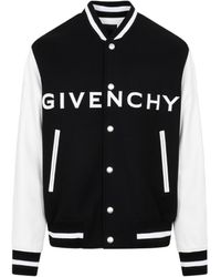 Givenchy - Logo Detailed Varsity Bomber Jacket - Lyst