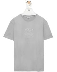 Loewe - Faded Anagram T-Shirt, Short Sleeves, 100% Cotton, Size: Small - Lyst
