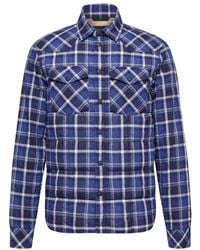 Moncler - Grenoble Quilted Plaid Overshirt - Lyst