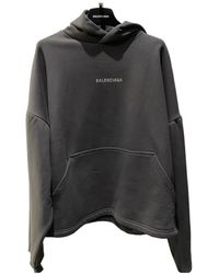 Balenciaga - Logo Embellished Hoodie - Lyst