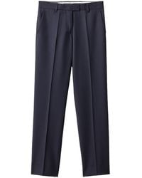Miu Miu - Logo-Patch Tailored Trousers - Lyst