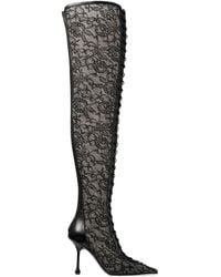 Jimmy Choo - Scarlett 95 Over-The-Knee Boots - Lyst